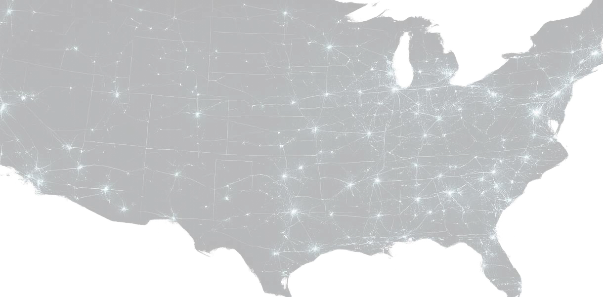 Map of commercial and industrial activity across the United States