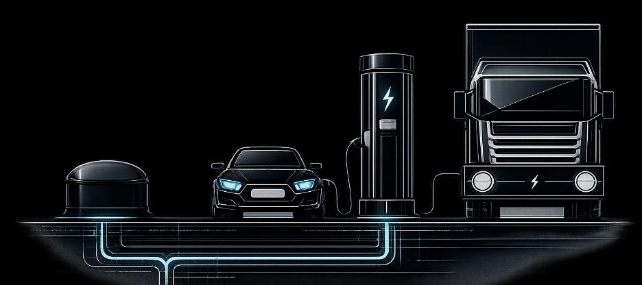 Kinetic battery supporting facility and EV loads alongside partial grid power